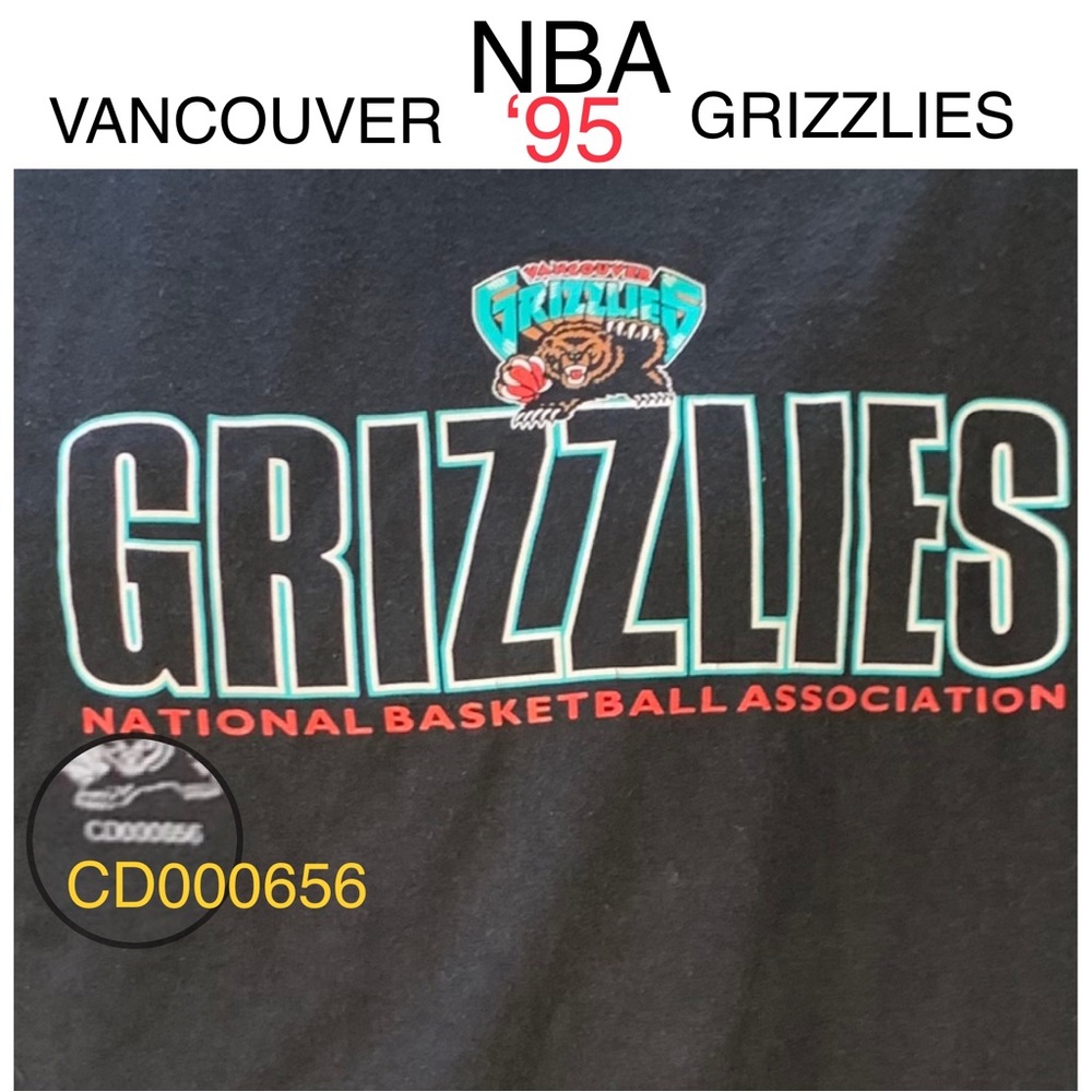 🚨 ‼️ NBA ‘95 Grizzlies VANCOUVER- #’ed, 👕 CGW Canada, 🇨🇦 made Tshirt